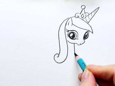 七天教你画马---(三)小马宝莉 是不是你的最爱#手绘 #简笔画 #跟着抖音学画画 #小马宝莉 #马