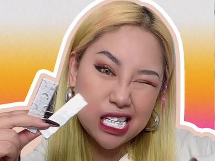 口香糖纸当牙套??我的#厚米都惊呆了! #diy