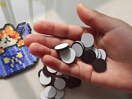 磁吸贴片 拼豆DIY冰箱贴#好物推荐 #拼豆 #拼豆日常 #冰箱贴diy #冰箱贴 @DOU+小助手