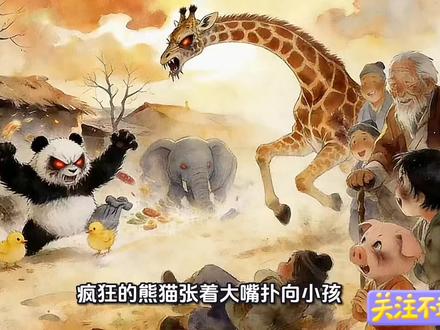 善良的熊猫被拍卖 #简笔画#简笔画教程 #疯狂动物园大神