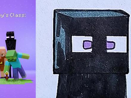 喜欢放烟花的我的世界方块人。 #简笔画