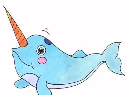 独角鲸的角有什么作用?#简笔画 #独角鲸