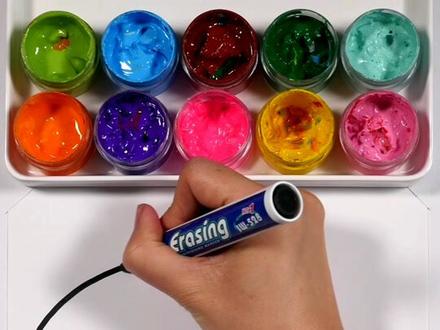 一起来运动!送你幻彩乒乓球拍!有配音哦!#教育 #画画 #简笔画 #每日亲子陪伴