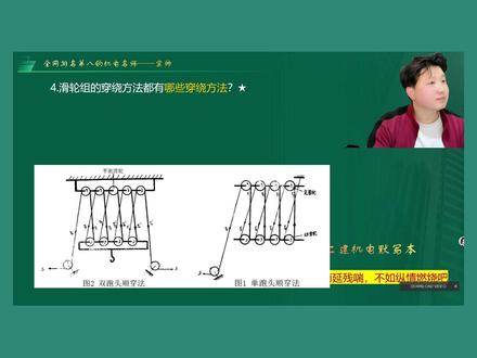 滑轮组穿绕方法 ✅单头穿绕法(顺穿法):操作简单、绕线顺畅,适合滑轮数量少的场景,考试最爱考基础应用!
✅双头穿绕法(花穿法):受力更均匀、减少磨损,滑轮多的时候必选,实务案例常结合吊装场景出题!#二建 #二建机电 #机电实务 #二建考试 #滑轮组