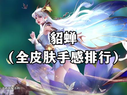 貂蝉全皮肤手感排行 #农学院翻牌季 #貂蝉