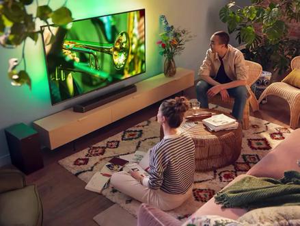 飞利浦新发布一款新回音壁,TAB7908,7.1.4声道,可搭配后环绕