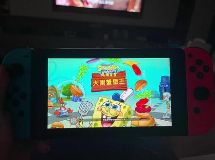 #任天堂switch #海绵宝宝 #switch 海绵宝宝大闹蟹堡王,也太好玩了吧👍👍👍switch 终于不再落灰了
