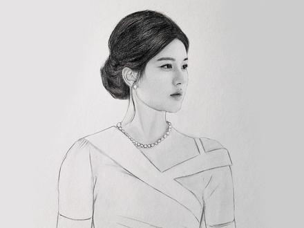 老师,能画一下赵露思吗? #绘画 #手绘 #素描