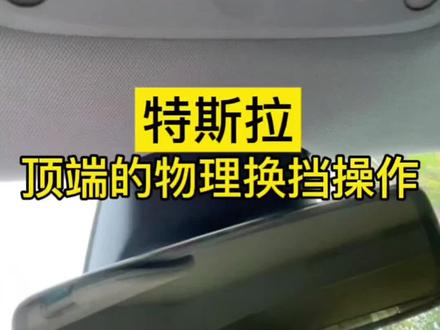 #特斯拉 头顶上的物理挂档按键都会用吗?