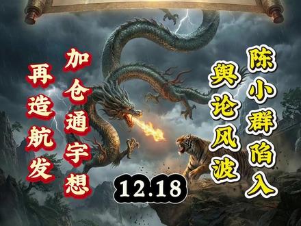 陈小群陷入舆论风波
加仓通宇想再造航发