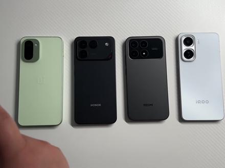 集齐了最近的中端性能手机四小龙,你会选择哪一个? #一加Ace6T #荣耀WINRT #红米K90 #iQOONeo11