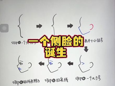 一个侧脸的诞生! #零基础学画画 #画画 #绘画教程 #procreate