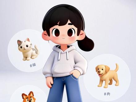 你也能拥有专属于自己的虚拟小人 #多闪app #小火人AI聊天 #多闪