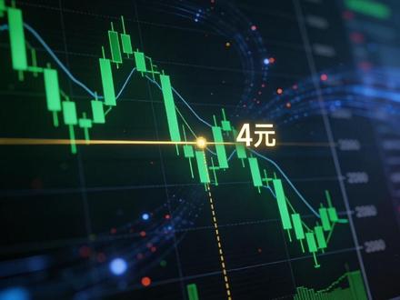 山子高科四连阴!4元关口成关键支撑位! #上热门 #山子高科 #股票#财经