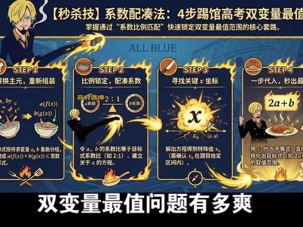 函数双变量问题邪修!带你秒杀2025高考压轴函数真题!#高考#高考数学解题技巧#函数#高中数学