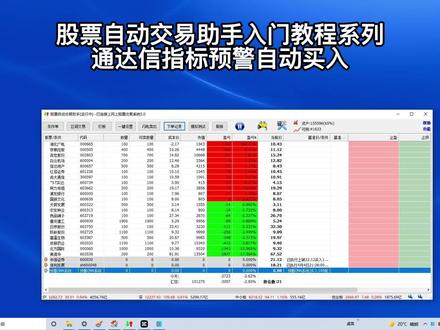 助手基础教程4-通达信预警