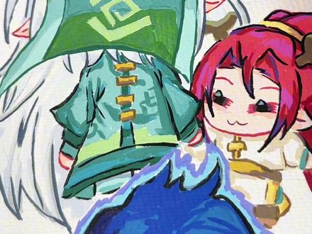 丙烯马克笔画,粉丝来图画Q版的北冥鹿,太可爱了 #喜洋洋和灰太狼#画画🎨 #手绘#丙烯马克笔#北冥