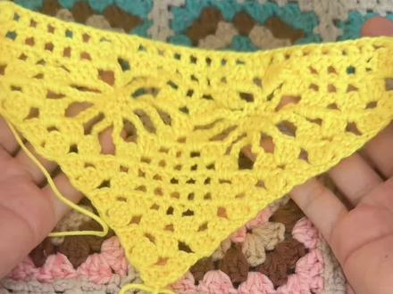 烟花图案披肩钩织教程1#爱钩织爱生活 #钩织披肩的教程