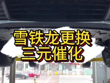 雪铁龙更换三元催化#汽车保养与维修 #专业维修保养 #专业的事交给专业的人 #三元催化 #爱车养护