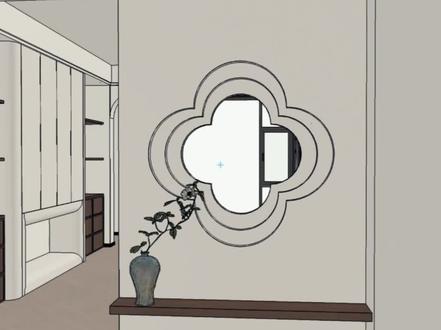 酷家乐里怎么快速作出这样的玄关造型#简A设计效果图代画 评论区里聊聊,已开工,画图喽!#酷家乐建模