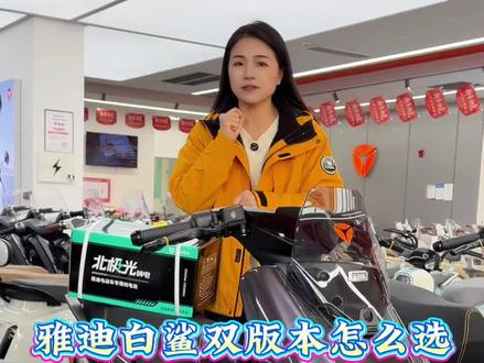 雅迪冠能白鲨出双版本了,看看那款适合你#雅迪冠能白鲨 #雅迪电动车 #雅迪