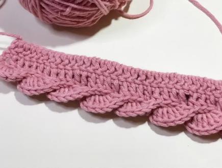 扇形花边,这个花边可以用到很多地方,围巾毛衣毯子#玩毛线 #钩针教程