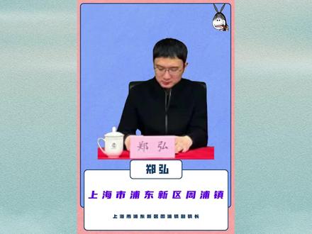 上海市浦东新区周浦镇:副镇长丨郑弘 #上海 #浦东新区 #周浦镇 #民生关注 #社会百态