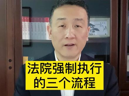 #法律 #张勇说法 #执行 #流程 #打官司 #普法 #涨知识 法院强制执行的三个流程@DOU+小助手