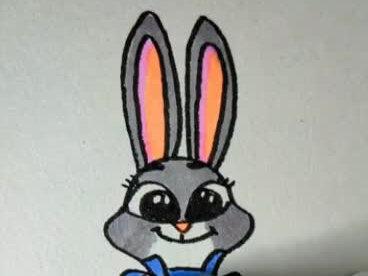 #爱上简笔画 今天画善良勇敢的兔警官朱迪~你学会了吗?