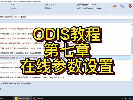 ODIS在线参数设置
#ODIS使用教程 #ODIS原厂设备 #ODIS在线参数设置 #ODIS专检使用