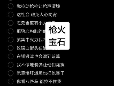 枪火 宝石老舅 欢迎使用拍同款 #dou上热门#备忘录