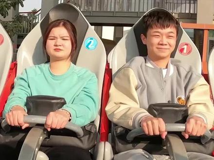 双视角,双重体验#过山车 #喜爱拍 #刺激