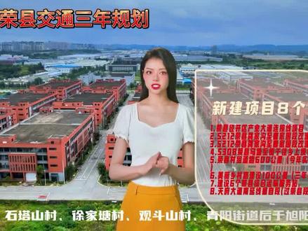 曝光荣县交通三年规划,其中储备项目5个,新建项目8个,续建项目2个 #资讯 #城市规划 #高楼 #道路安全