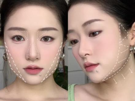 方圆脸!阔面脸!大脸终极修容大法!#方圆脸 #阔面脸 #修容 #修容教程 #修容前vs修容后