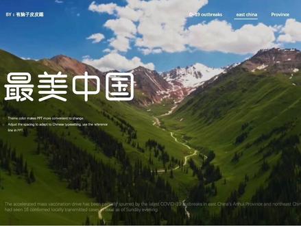 做了个风景介绍动态ppt 给大家参考#ppt #ppt模板 #最美中国 #动态ppt #抖音小助手
