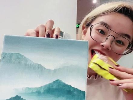 30秒刷出祖国大好河山,宝贝儿们,赶紧动手啊!#丙烯画 #油画 #丙烯风景画 @抖音小助手