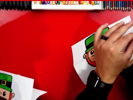 如何画出有趣的折叠人偶画! #画画教程 #儿童简笔画 #儿童创意手工 #儿童画