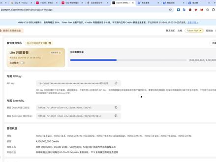 小米MIMO套餐消耗太快了啊。 #小米mimo #token #小米模型降价