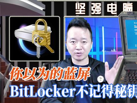 听说BitLocker密钥让很多人放弃了数据,快看我是如何操作的! #比特锁 #硬盘锁 #硬盘数据 #开机密钥