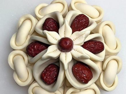 枣花馒头这样做太好看了 #花样面食制作 #面食分享 #枣花馍