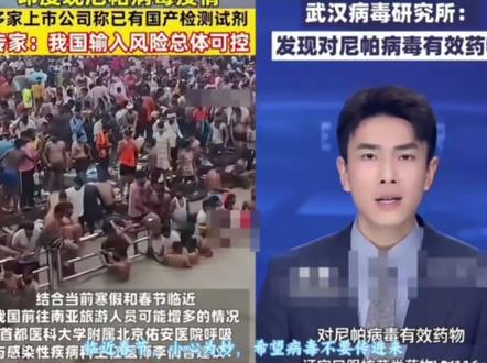 武汉病毒研究所化解了众人的担忧!已发现对尼帕病毒的有效药物,多家上市公司已有国产检测试剂!#最新消息 #尼帕病毒 #创作者扶持计划 #上热搜 #强烈推荐