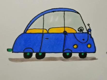 狗爷爷的新车 简笔画#简笔画 #画画 #动画 #小猪佩奇 #一起学画画 #简笔画教程 #幼儿简笔画 #儿童简笔画