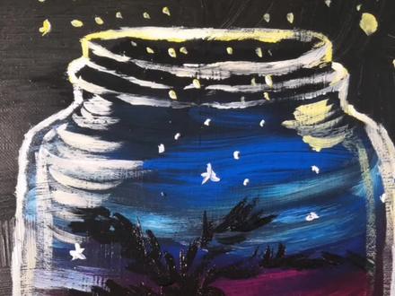 还有人不喜欢带走烦恼的漂流瓶吗?#儿童画教程#画画#丙烯画