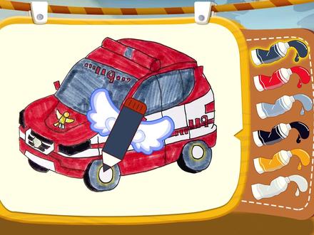 火警车手变身前!#动画明星拜大年 #新年动画季 @抖音青少年 #南小北简笔画