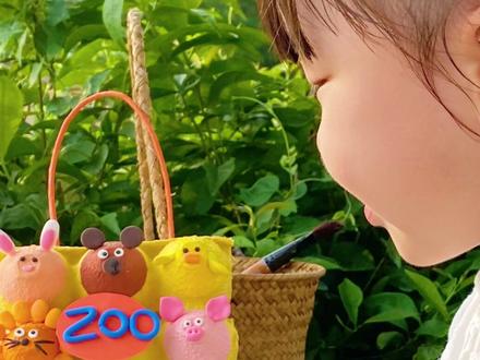 变废为宝,用鸡蛋托可以创造一个动物园哦~ #人类幼崽成长计划 #亲子手工 #创意美术 #幼儿教育