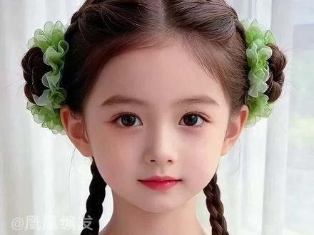 夏日清爽丸子头扎法 甜美又可爱 凉快不闷汗#女童甜美发型 #女儿的夏日清凉发型 #丸子头 #简单好看发型 #儿童发型
