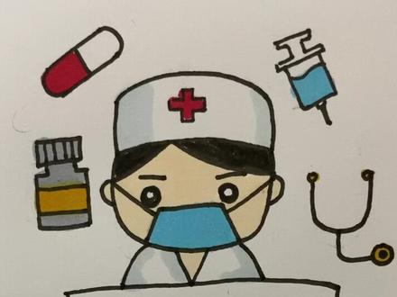 武汉必胜!医生简笔画,致敬白衣天使~#武汉必胜 #坚信爱会赢 #简笔画