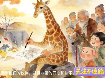 发怒的长颈鹿 #简笔画#疯狂动物园#简笔画教程