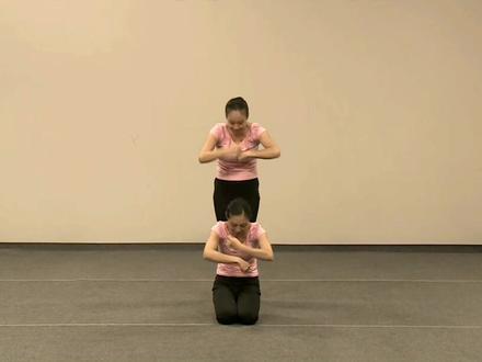中国舞蹈家协会中国舞考级二级《时钟在说话》手的方位练习#舞蹈考级