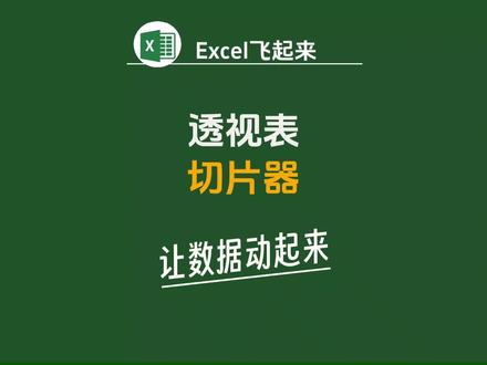 用切片器让数据透视表动起来
#office办公技巧 #数据透视表 #excel办工小技巧 #创作灵感 #切片器